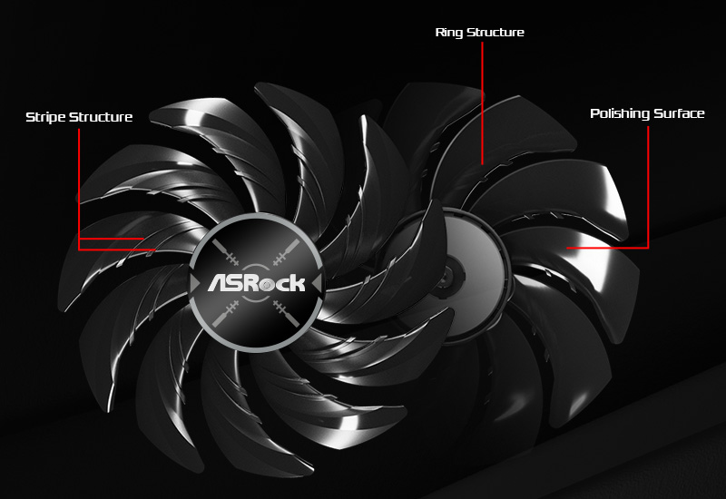 VGA Striped Axial Fan